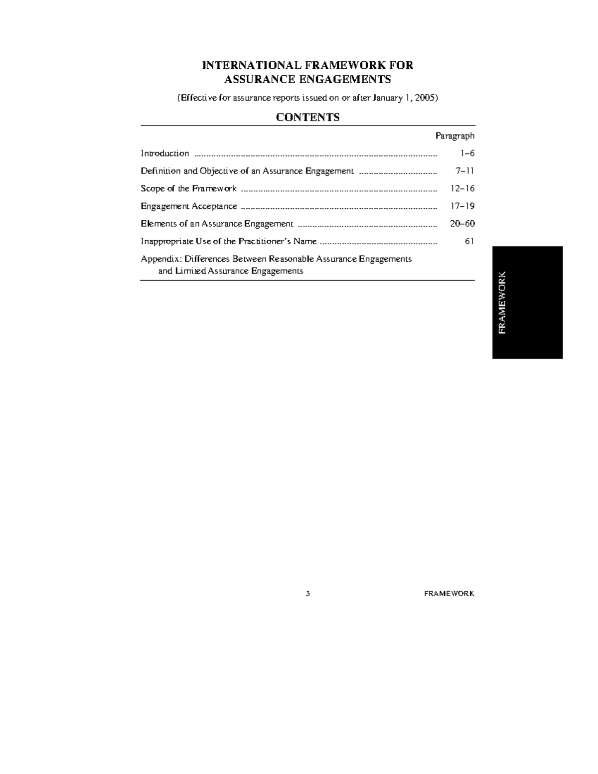 International Framework for Assurance Engagements - Test 1 - Studocu