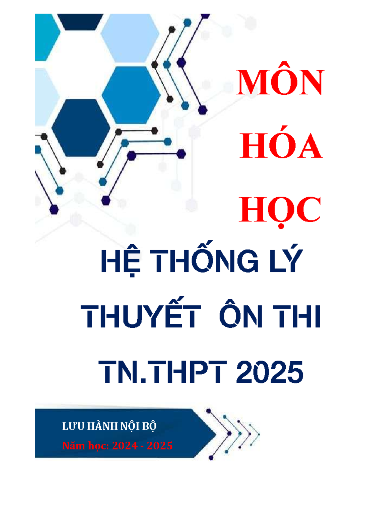 HỆ THỐNG LÝ THUYẾT ÔN THI TN.THPT 2025 MÔN HÓA HỌC - Document Preview