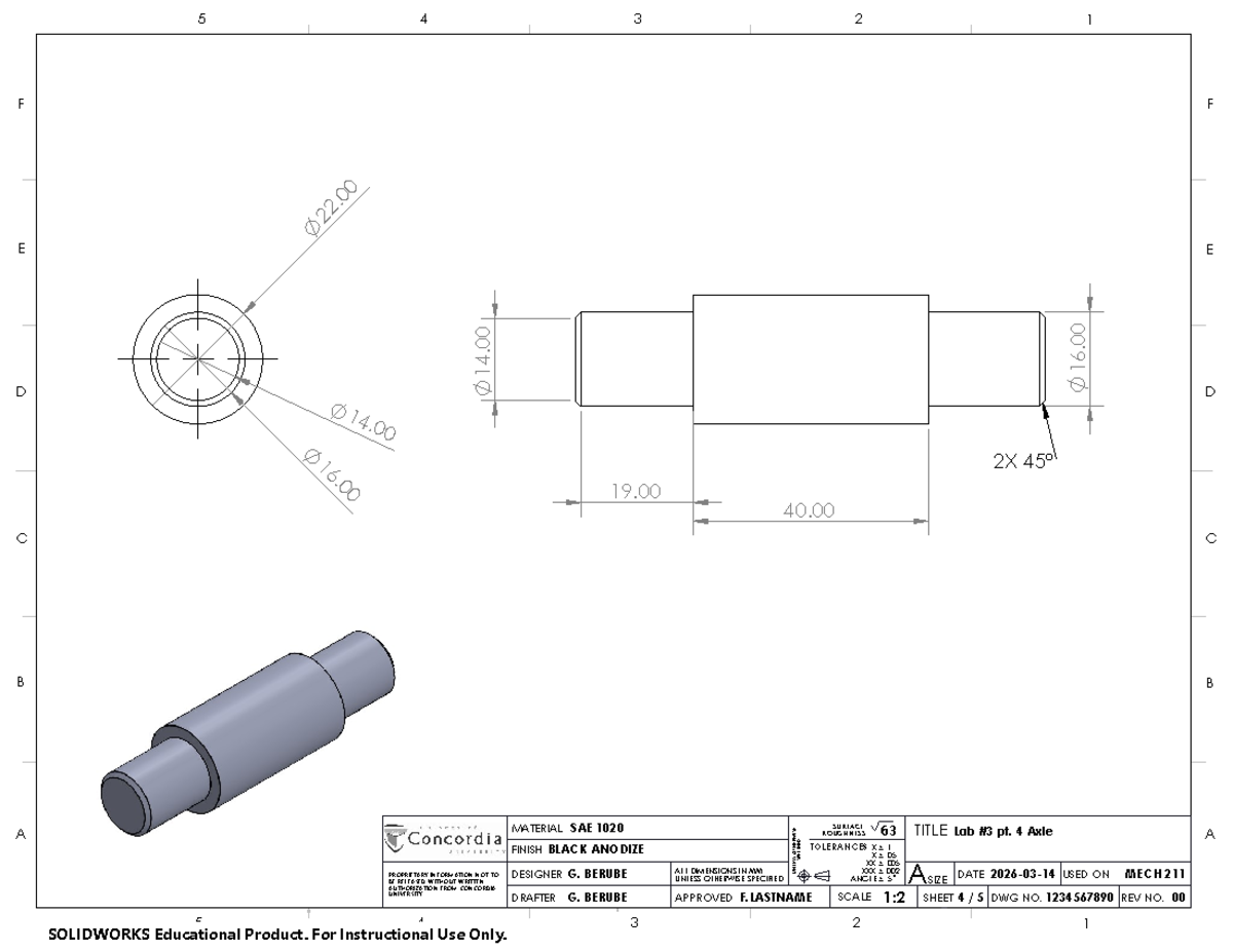 MECH 211 Lab 3: Axle Design and Specifications - Studocu