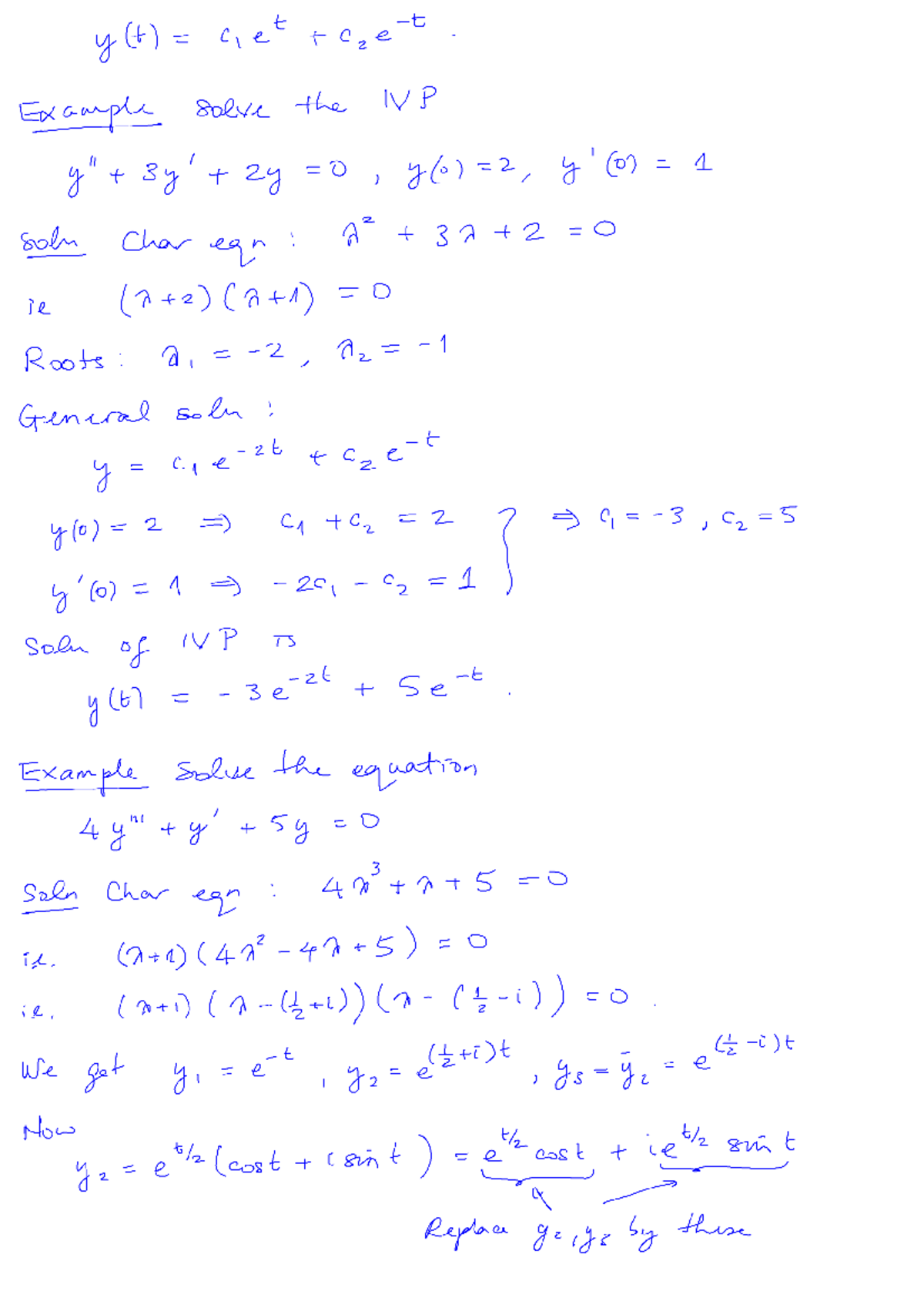 Lectures 15 & 16 - Intro to IVPs and Differential Equations Concepts ...