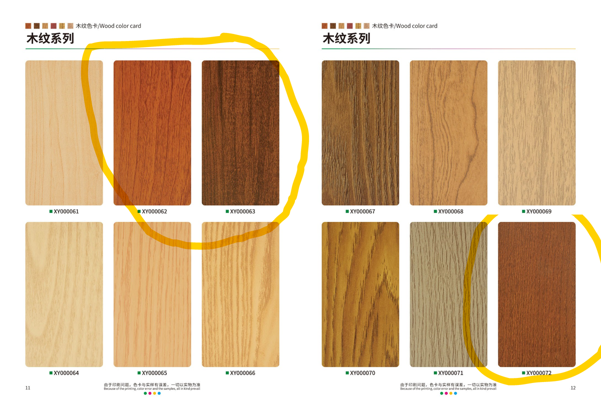 Color choice cladding jay - CUI 614 - HEENEW N color card MWW W W color ...