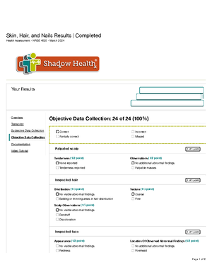 Danny Rivera- Shadow Health- Focused Assessment- Cough- Subjective ...