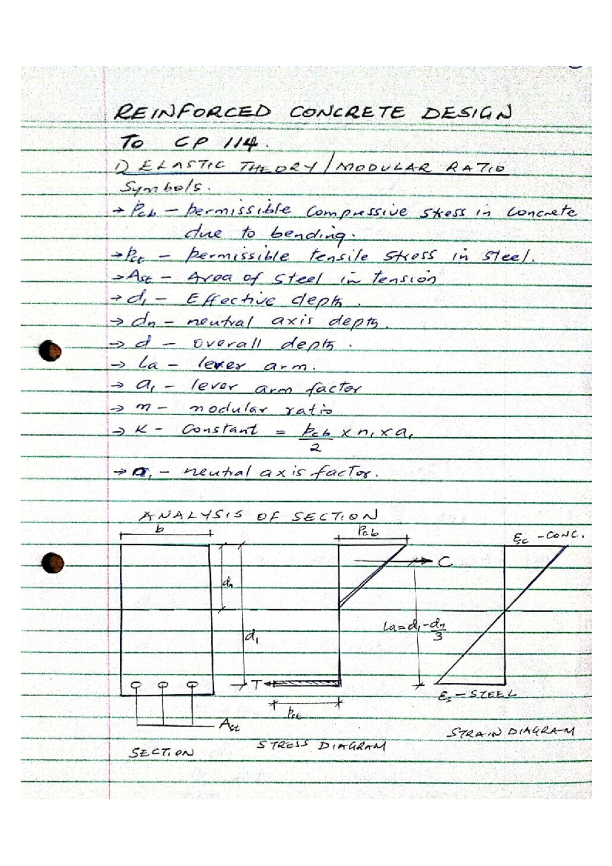 Reinforced Concrete Design Notes for CP 114 - Studocu