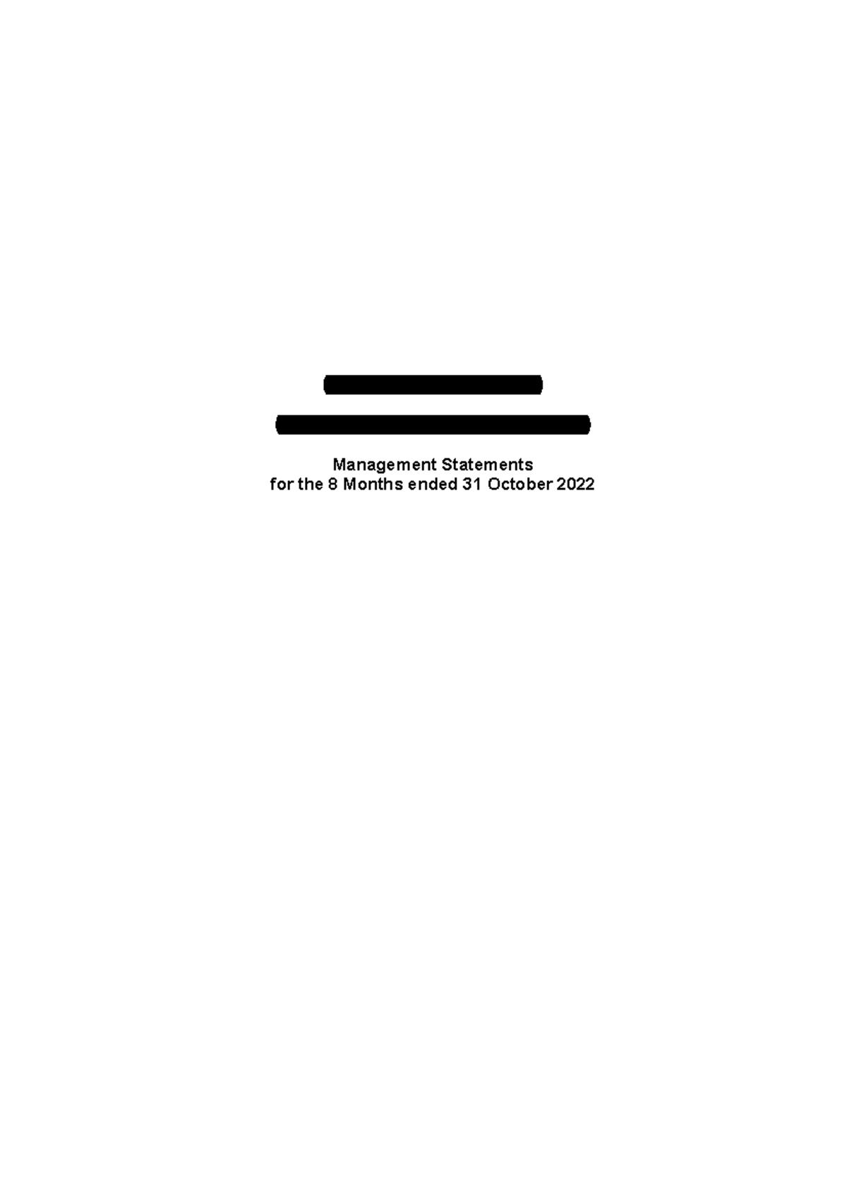 ACC 2C Management Statements for 8 Months Ending 31 Oct 2022 - Studocu