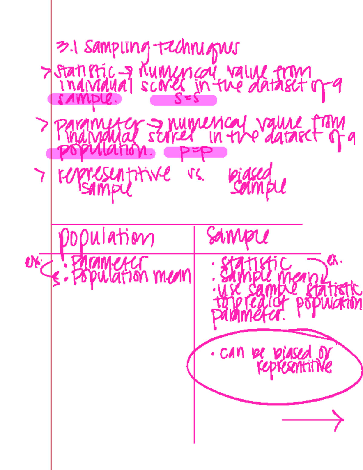 Statistics - Lecture Notes on Sampling Techniques and Bias Analysis ...