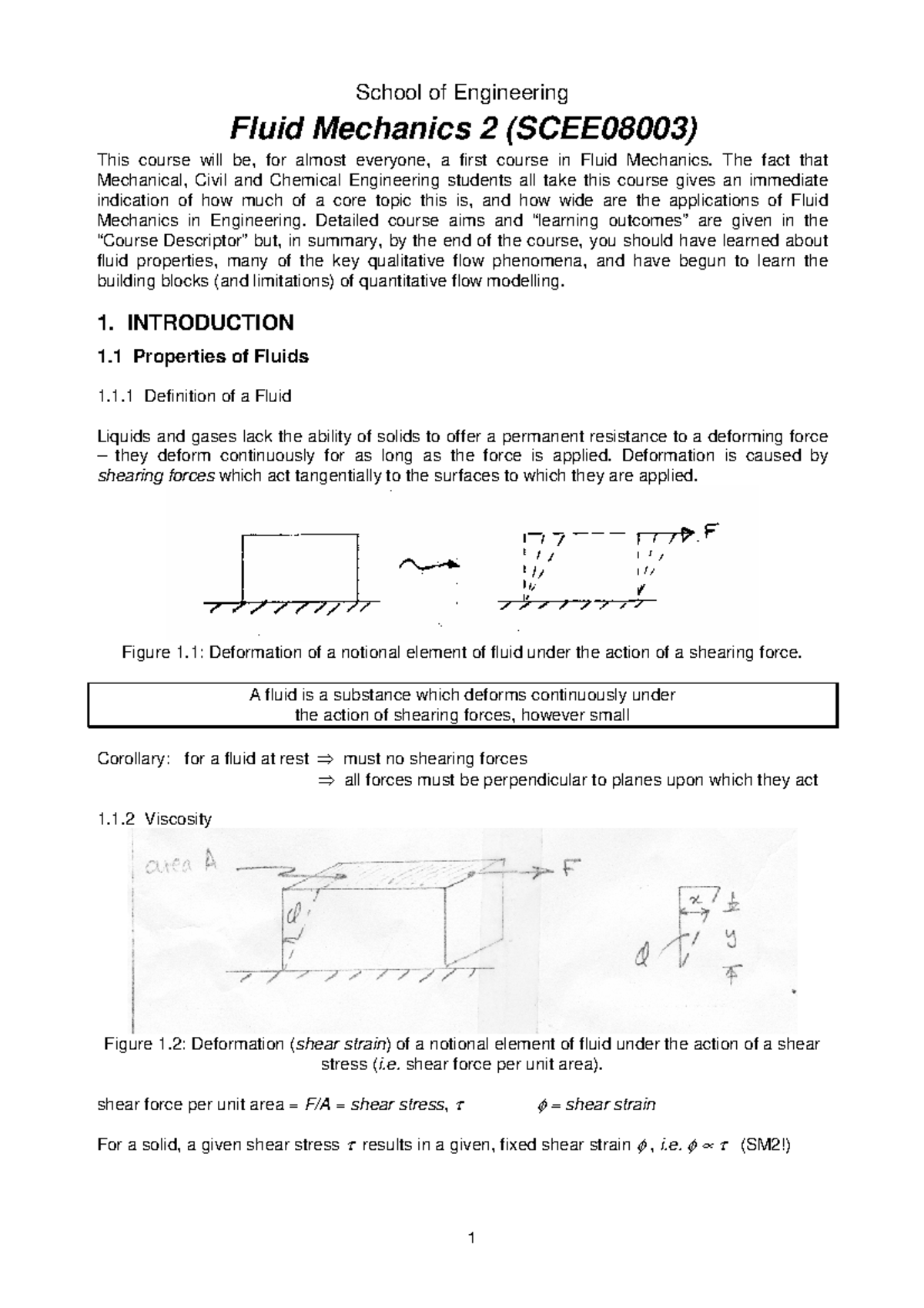 SCEE08003 Fluid Mechanics 2: Comprehensive Theory Notes - Studocu