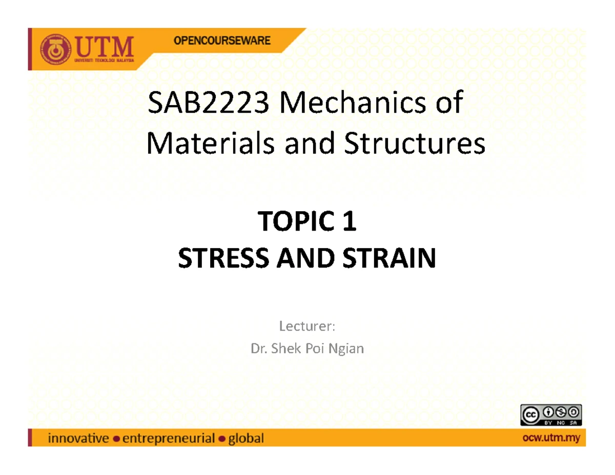 OCW T6 16Mac14 - Statically Determinate Space Trusses Notes - Studocu