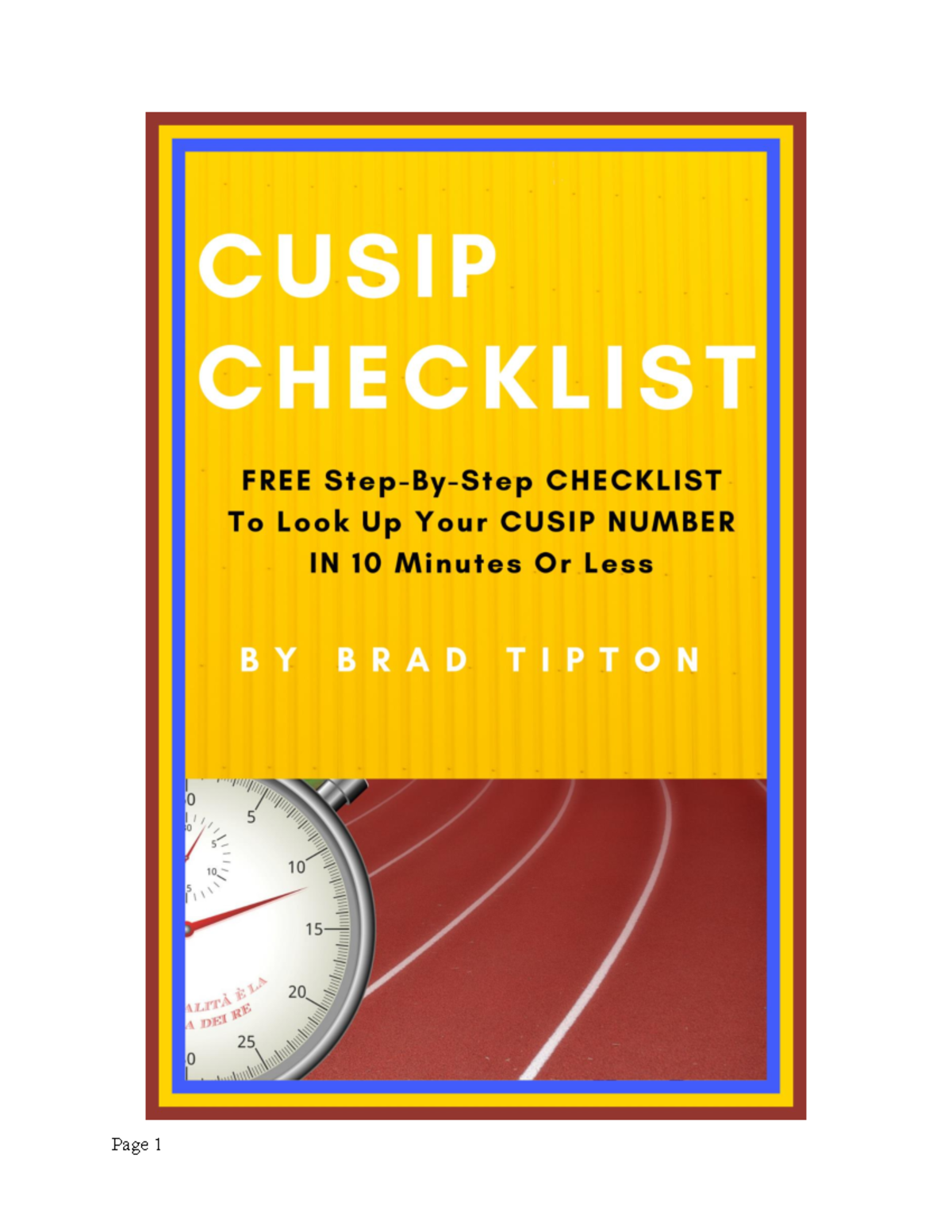 Cusip jhkjk Page Page 2 STEPS TO GET YOUR CUSIP AND MORE Step 1 It