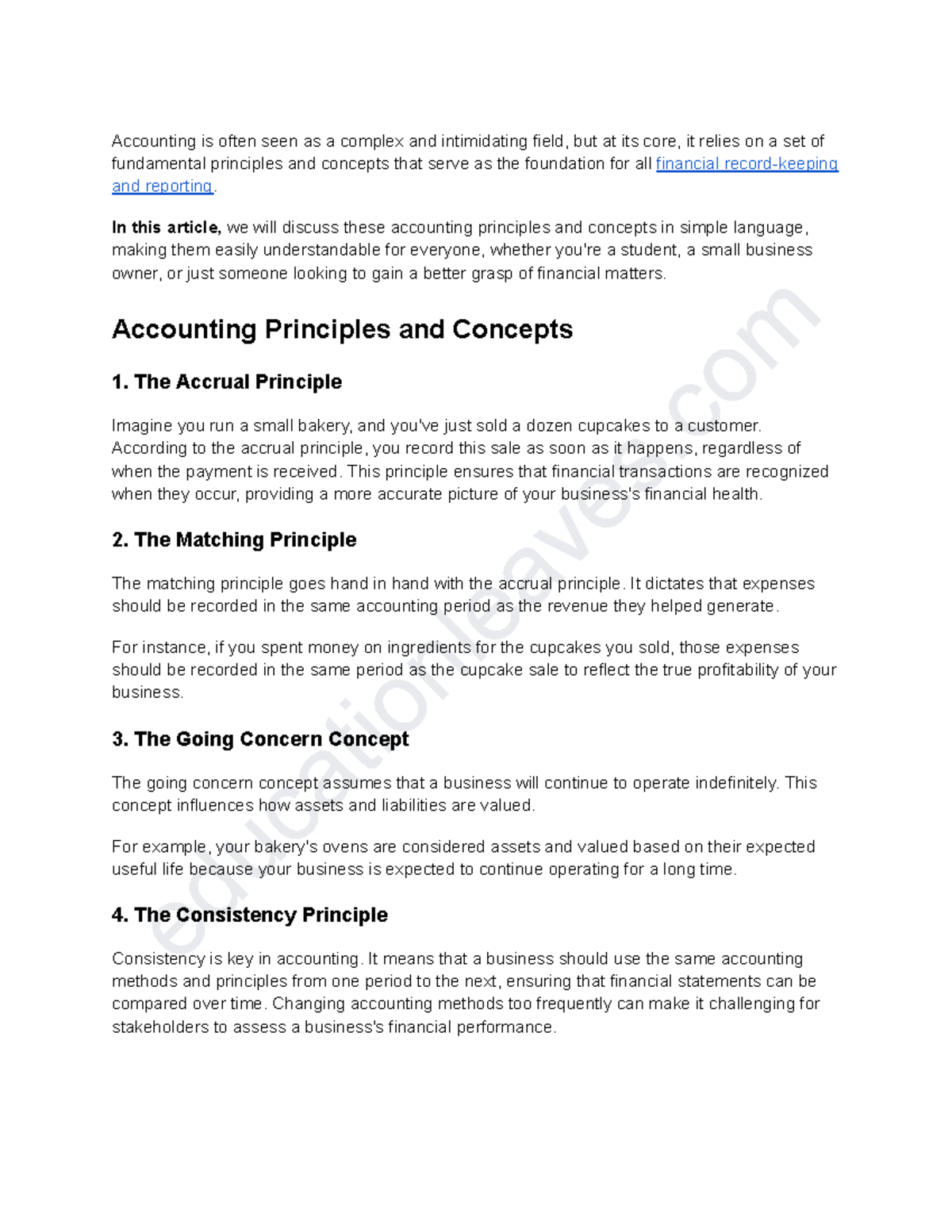 Accounting principles pdf - educationleaves Accounting is often seen as ...