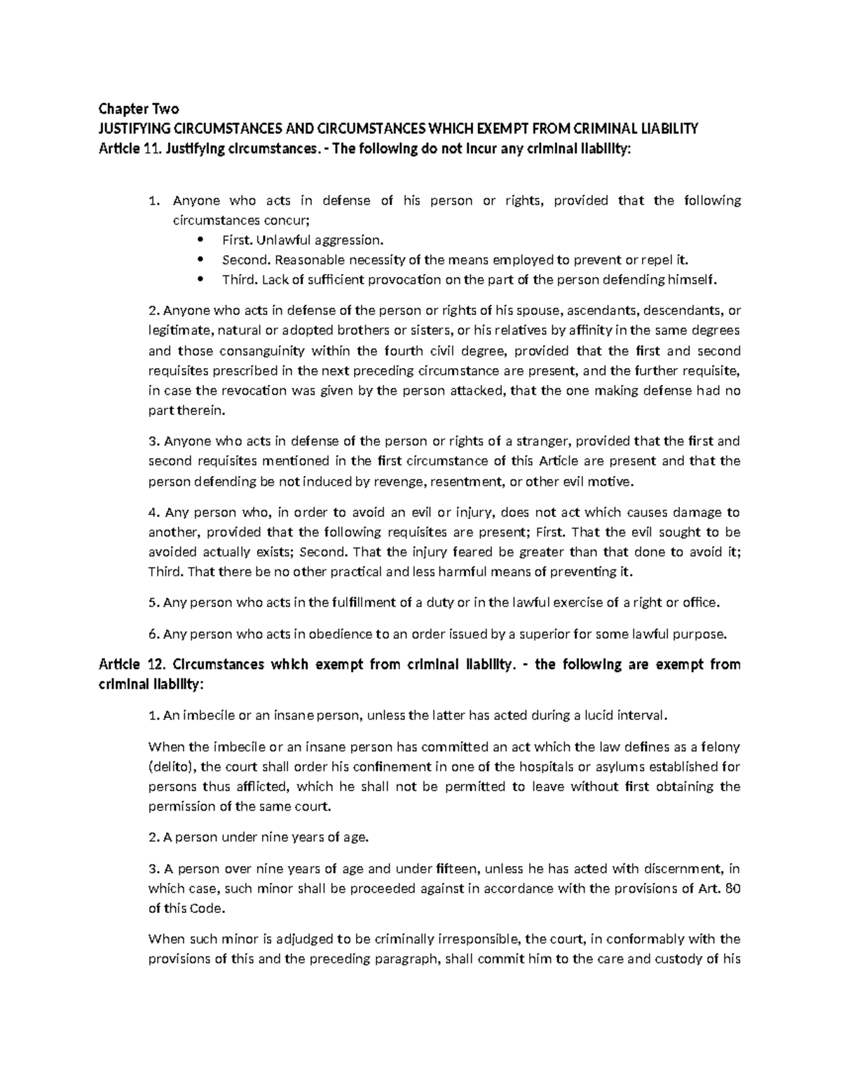 ATTY Reviewer - educational purposes - Chapter Two JUSTIFYING ...