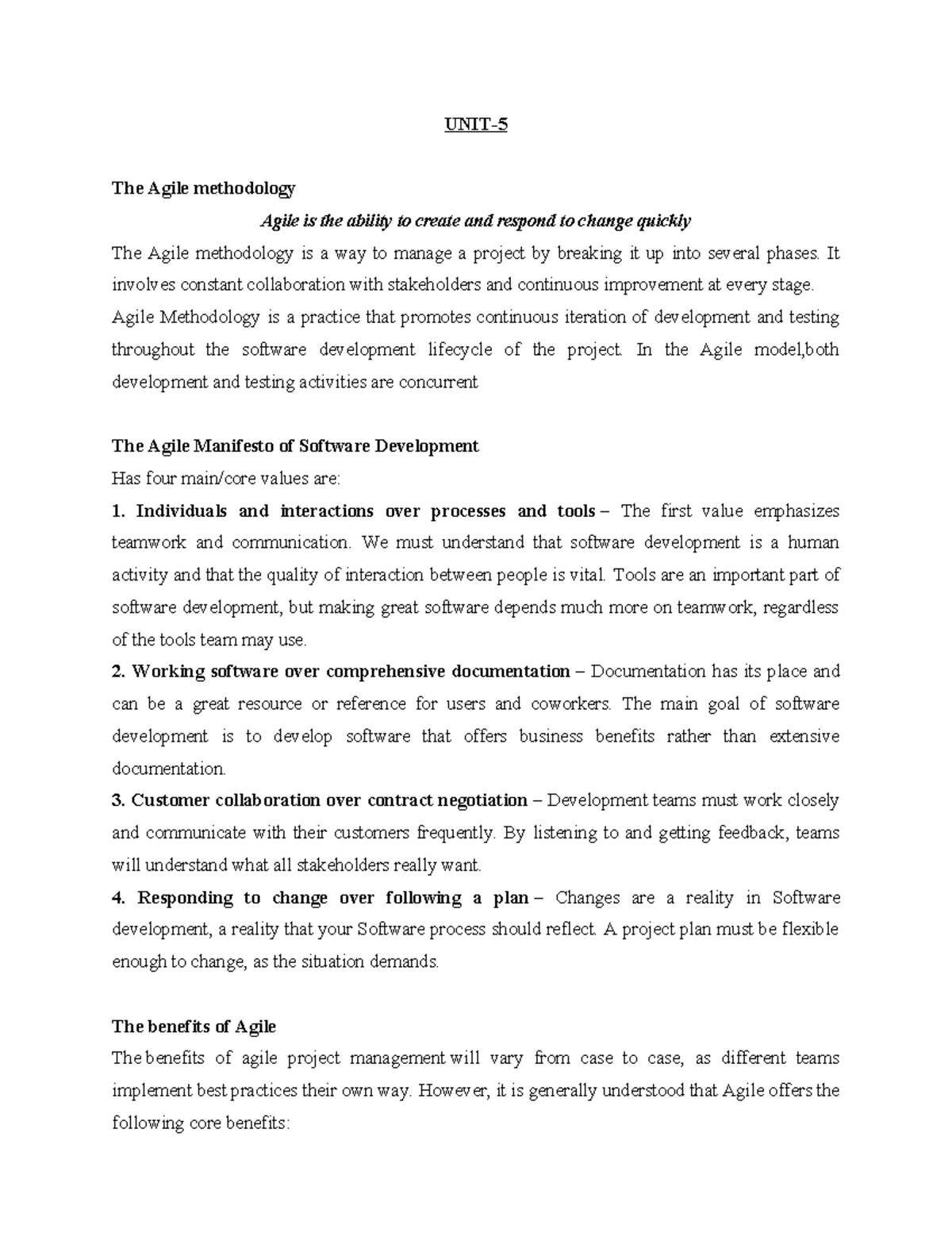 Scrum Methodology Notes: Understanding Agile Practices and Principles ...