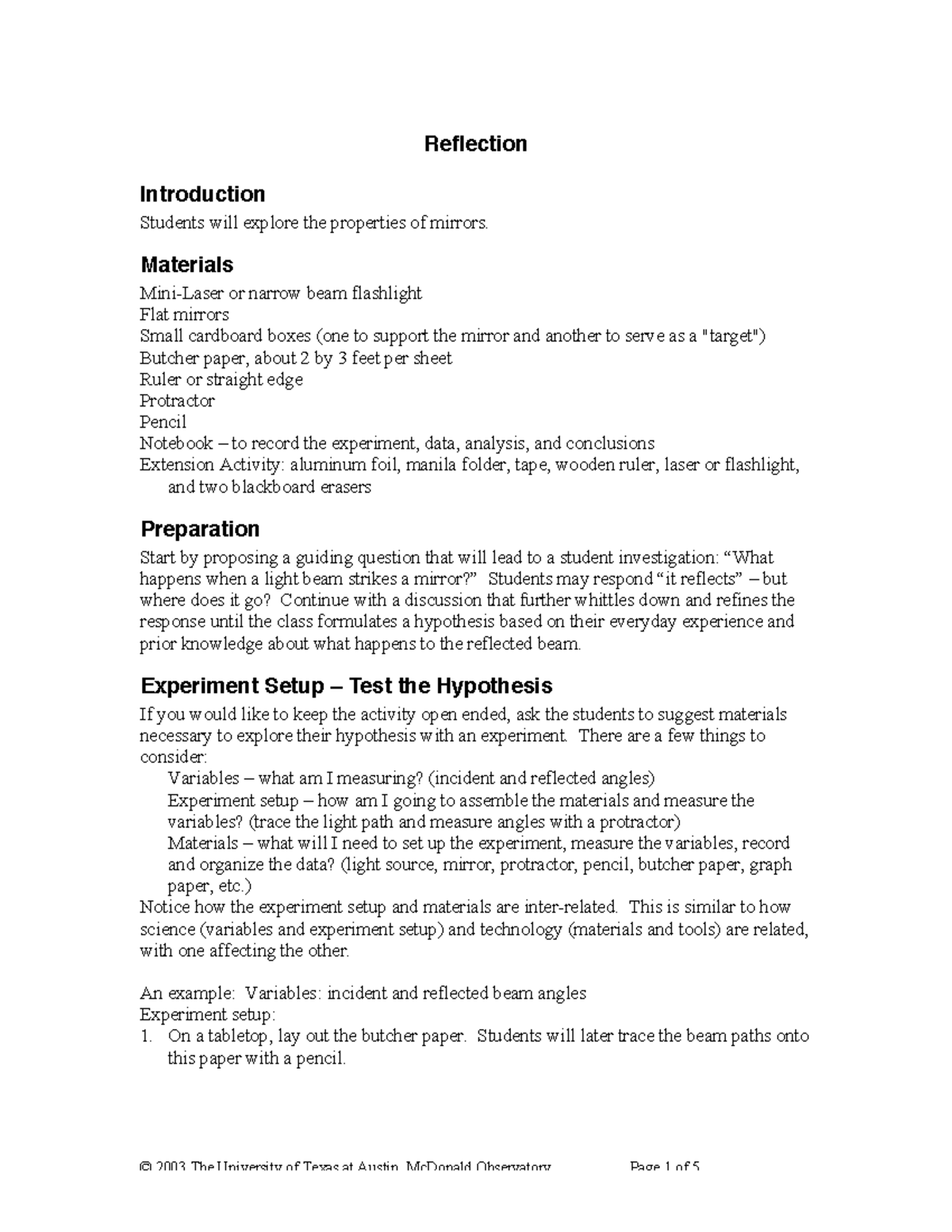 Physics Lab Report: Exploring Light Reflection & Mirror Properties ...