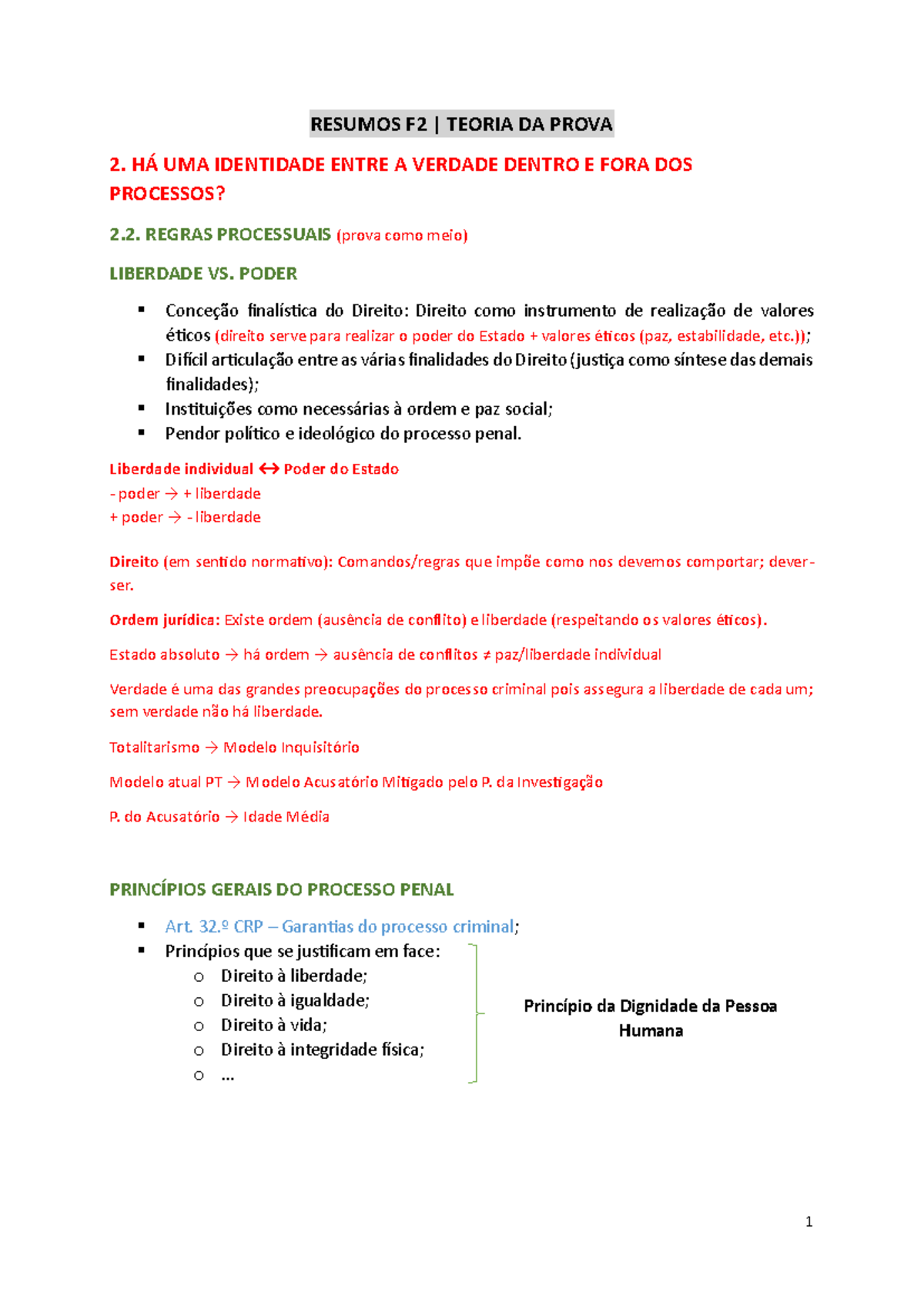 Resumos 2.° teste - Teoria da Prova - RESUMOS F2 | TEORIA DA PROVA 2 ...