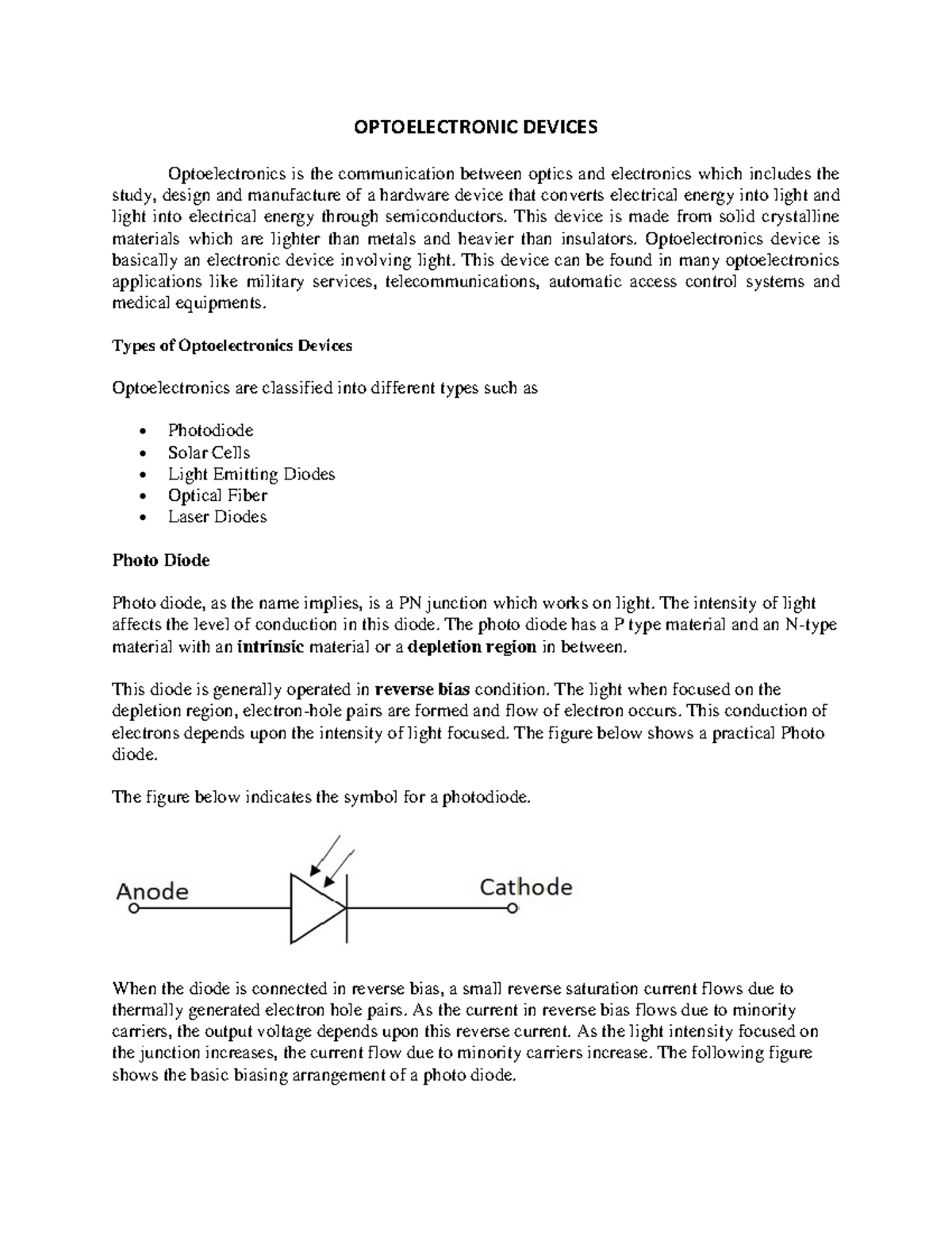 Optoelectronic components and Types of Optoelectronics Devices ...