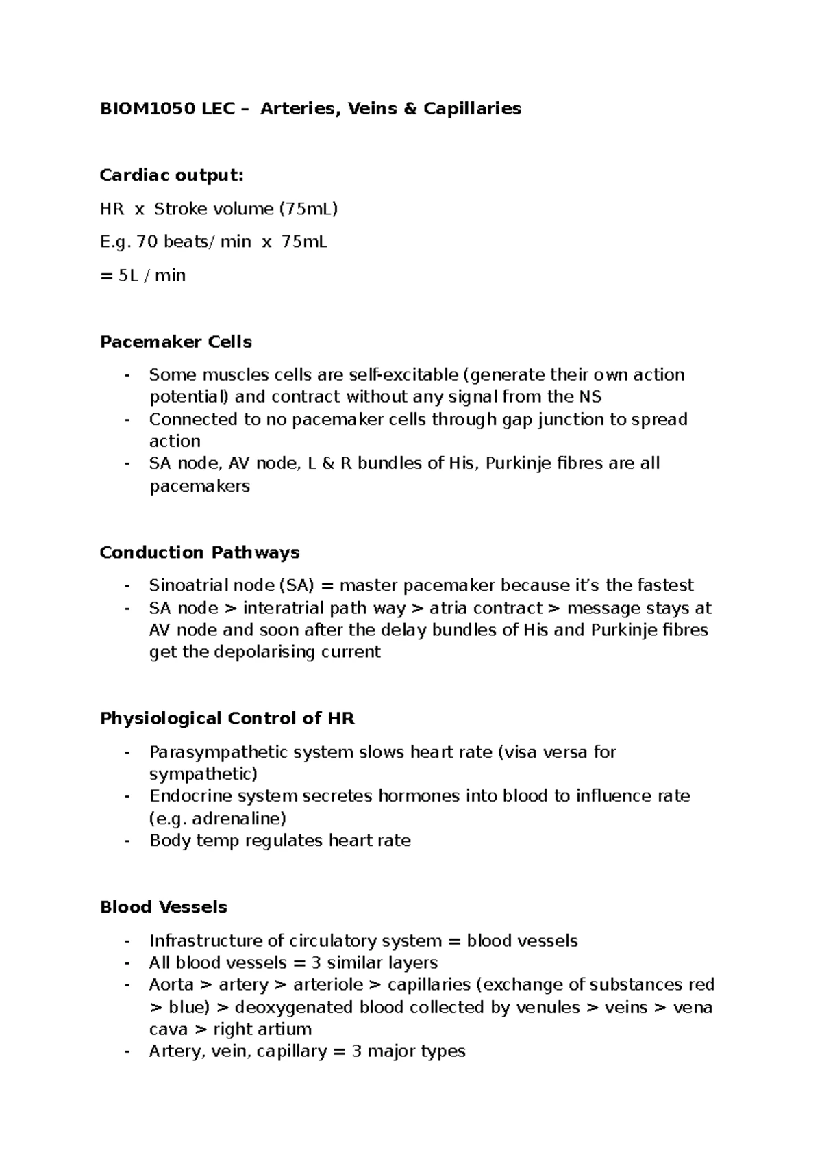 BIOM1050 LEC – Hormonal Feedback Mechanisms in Homeostasis - Studocu