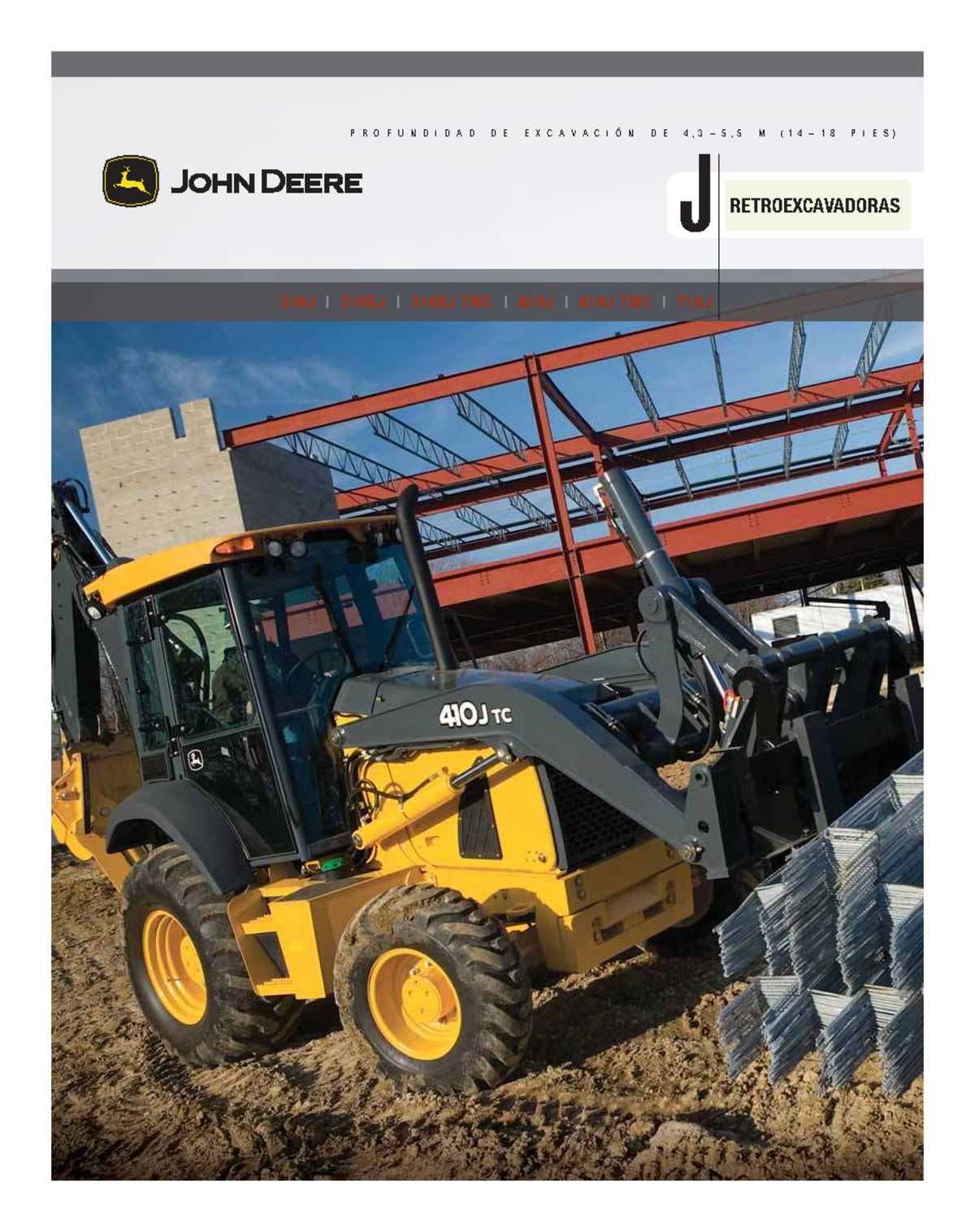 Folleto de Retroexcavadora John Deere 310J: Especificaciones y ...