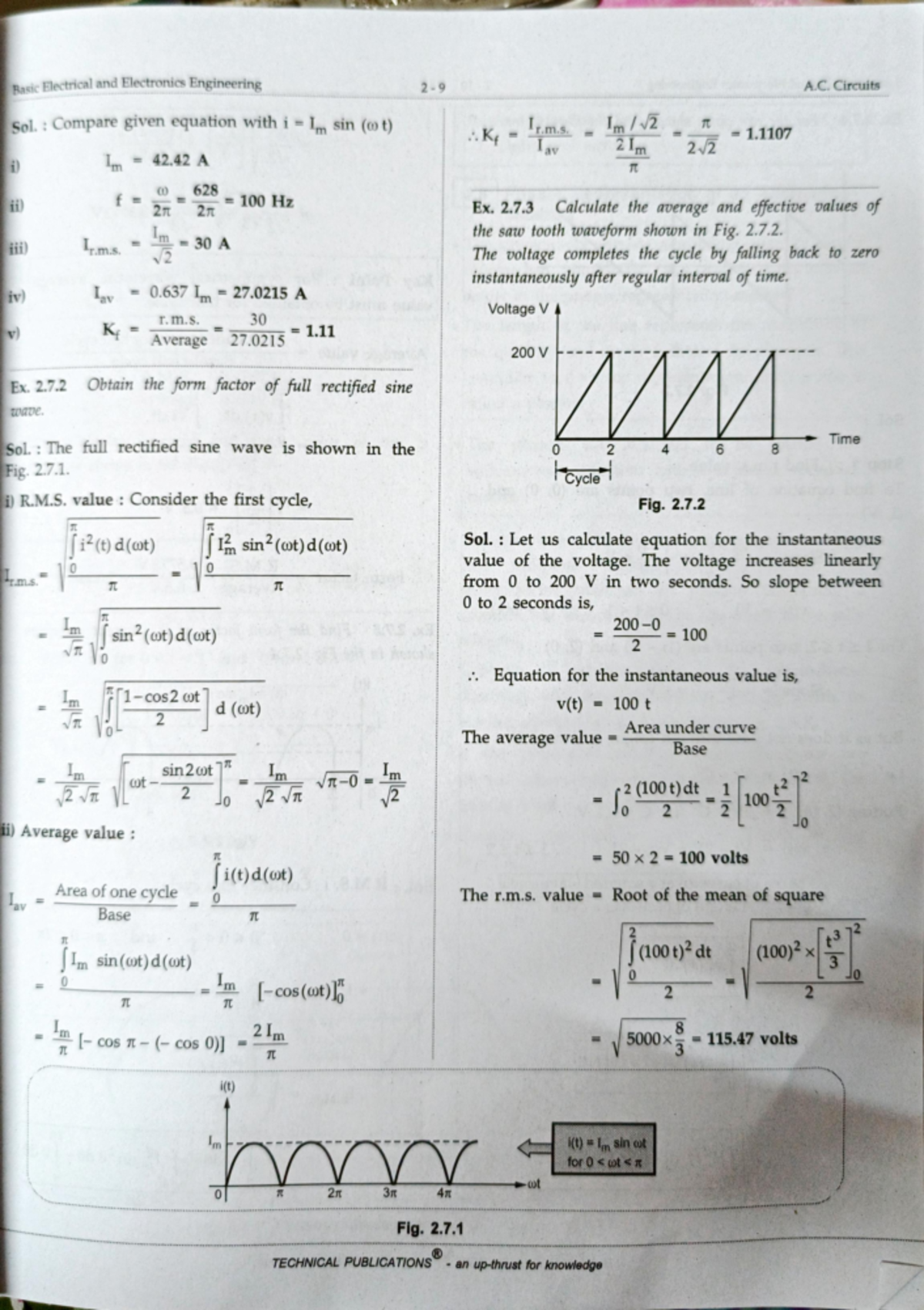 RMS and Power Derivation in Basic Electrical Engineering - Studocu