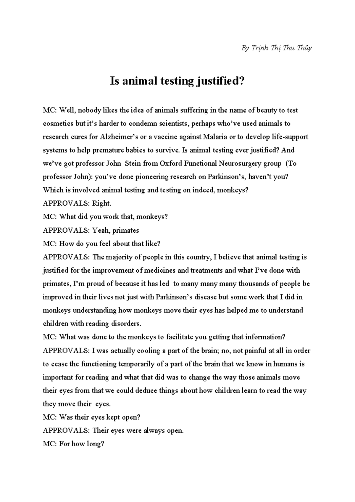 Animal Testing: Ethical Debate and Perspectives (BIO 101 Lesson Notes ...