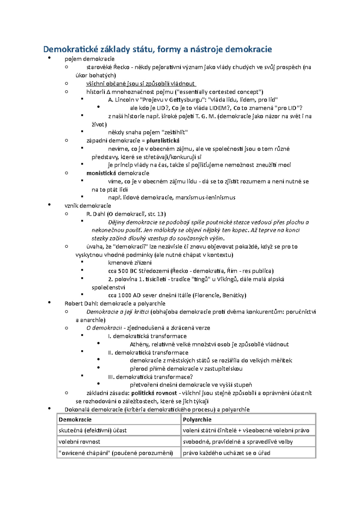 Státověda 6.11 - Státověda přednáška - Demokratické základy státu ...