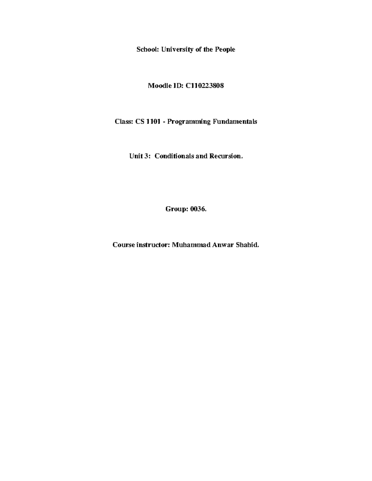 CS 1101 Unit 4 Programming Assignment: Functions & Hypotenuse ...