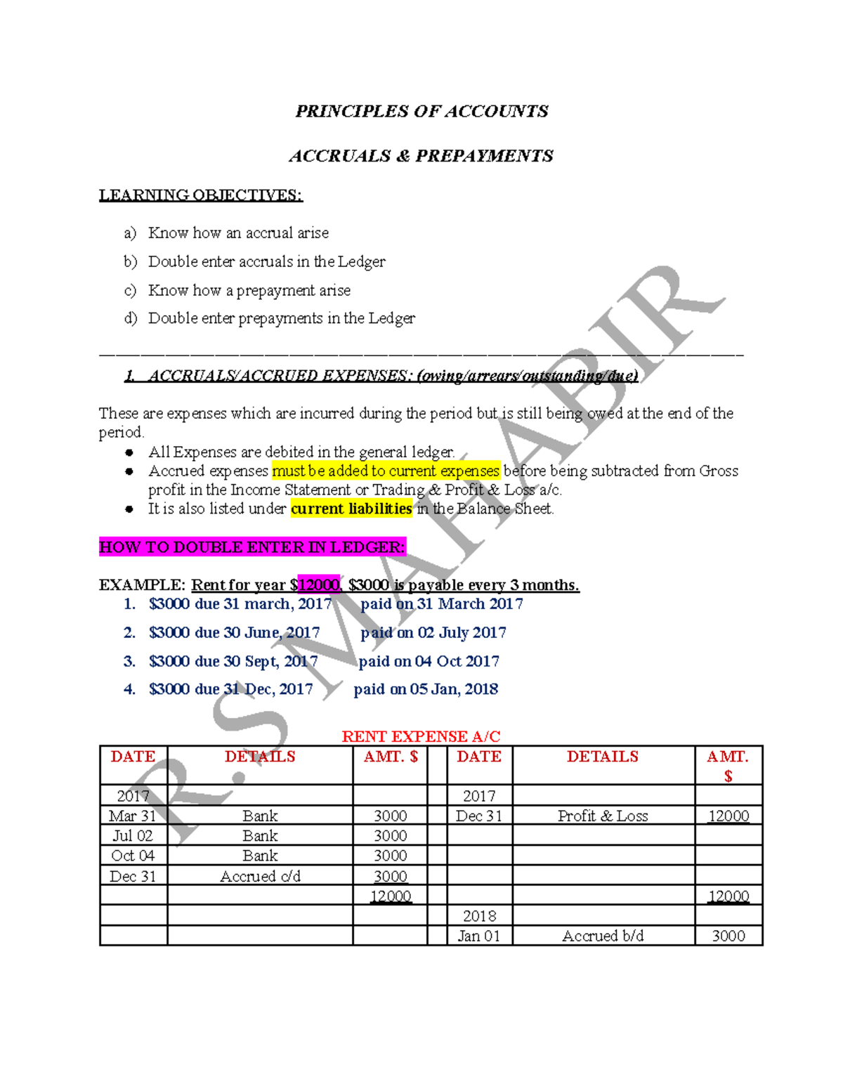 Accruals and Prepayments in Accounting: Key Concepts and Examples - Studocu