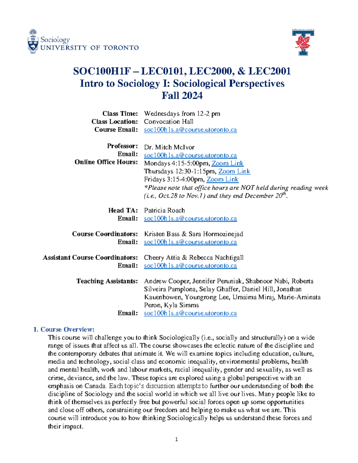 Wednesday+Class +Syllabus +SOC100 +Fall+2024 Dr - SOC 100 H1F – LEC ...