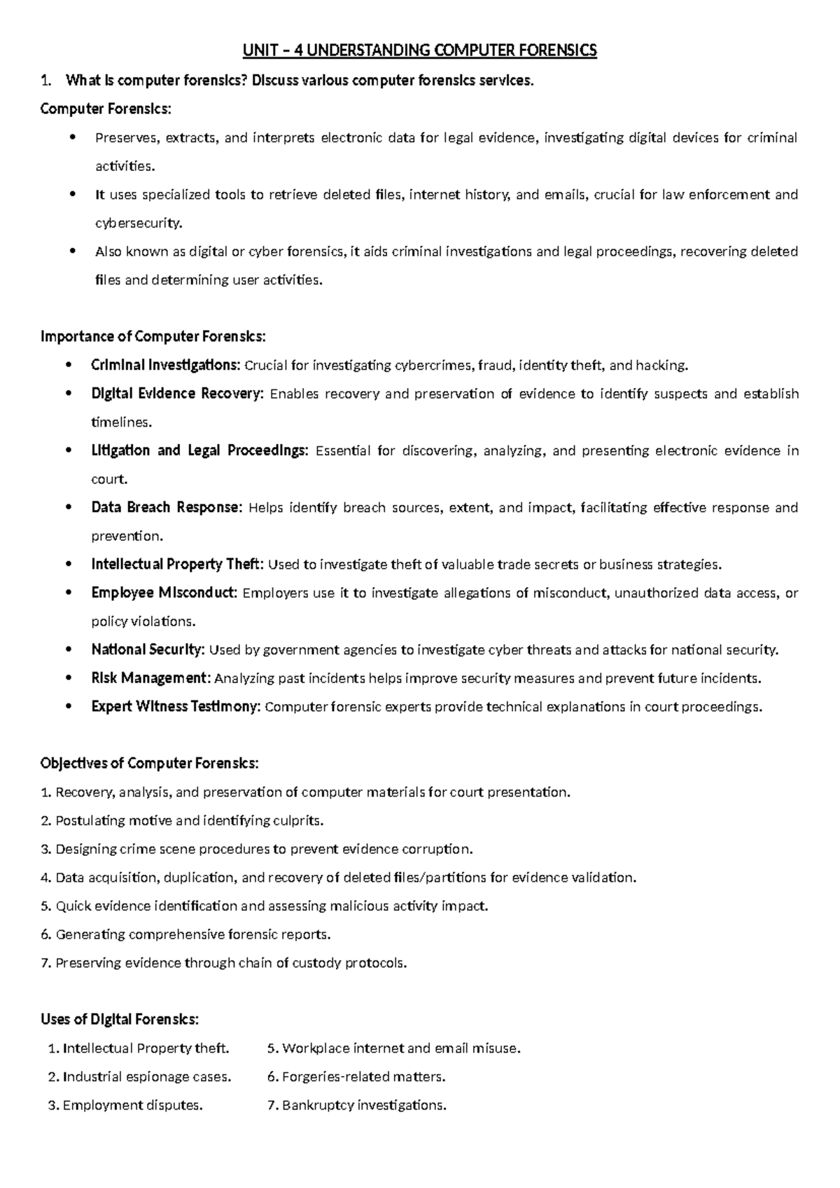 UNIT-4 Short Notes - Cybersecurity BCC 301/401 unit-4 - UNIT – 4 ...