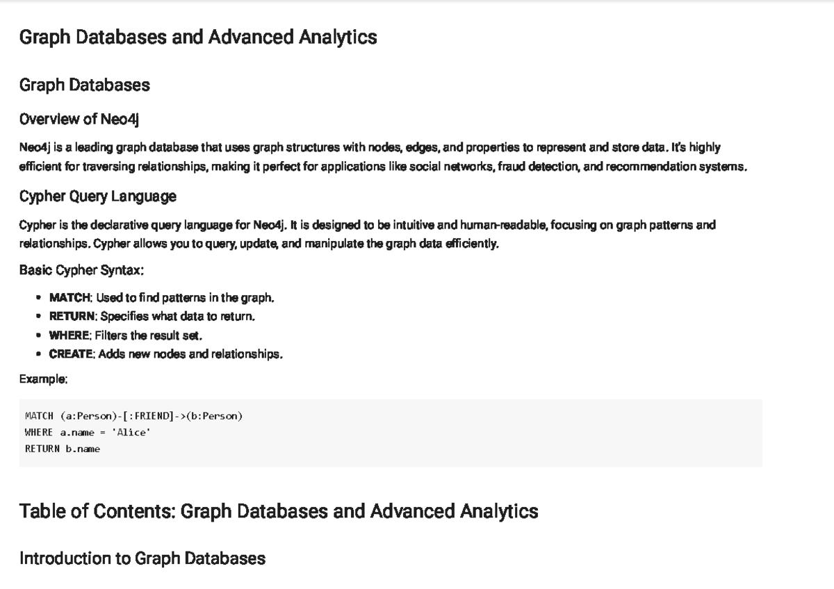Graph Databases and Advanced Analytics: Neo4j Overview and Cypher ...