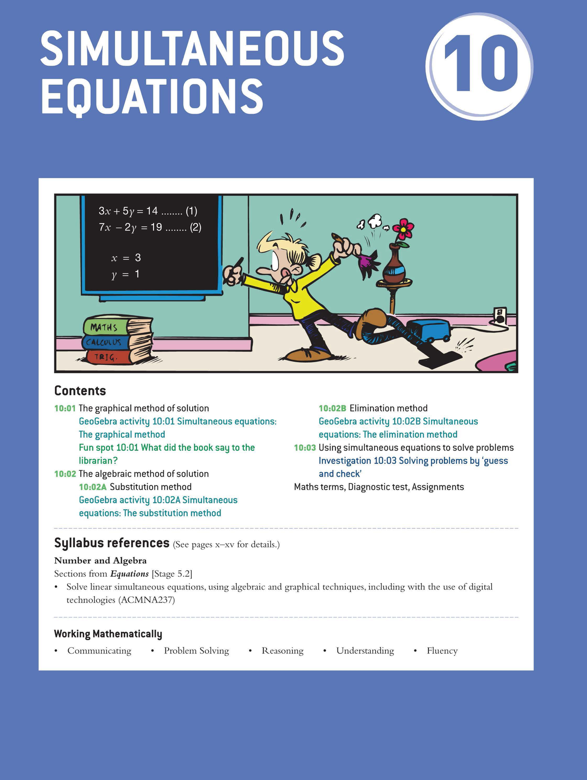 Ch 10 Simultaneous Equations: Graphical & Algebraic Methods - Studocu