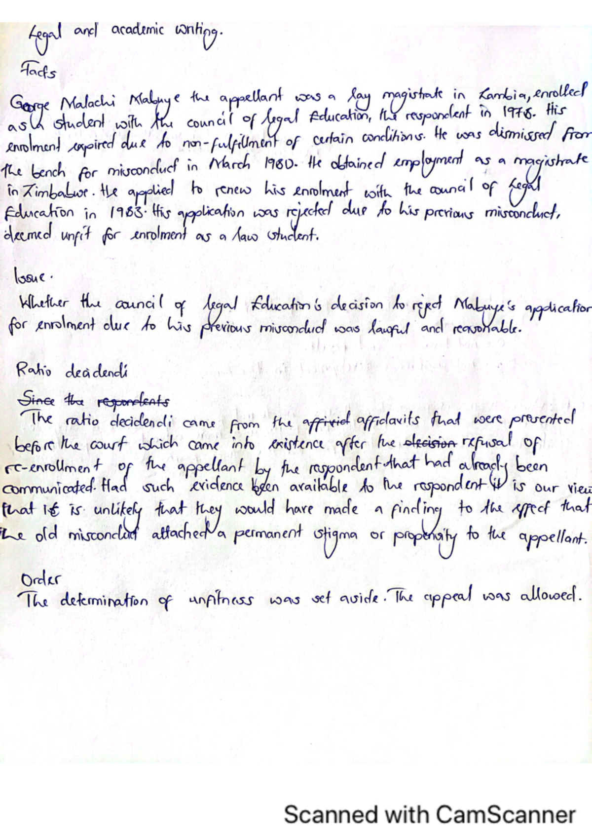Cam Scanner 05-14-2024 11 - Legal and academic writing. Facts enrolment ...