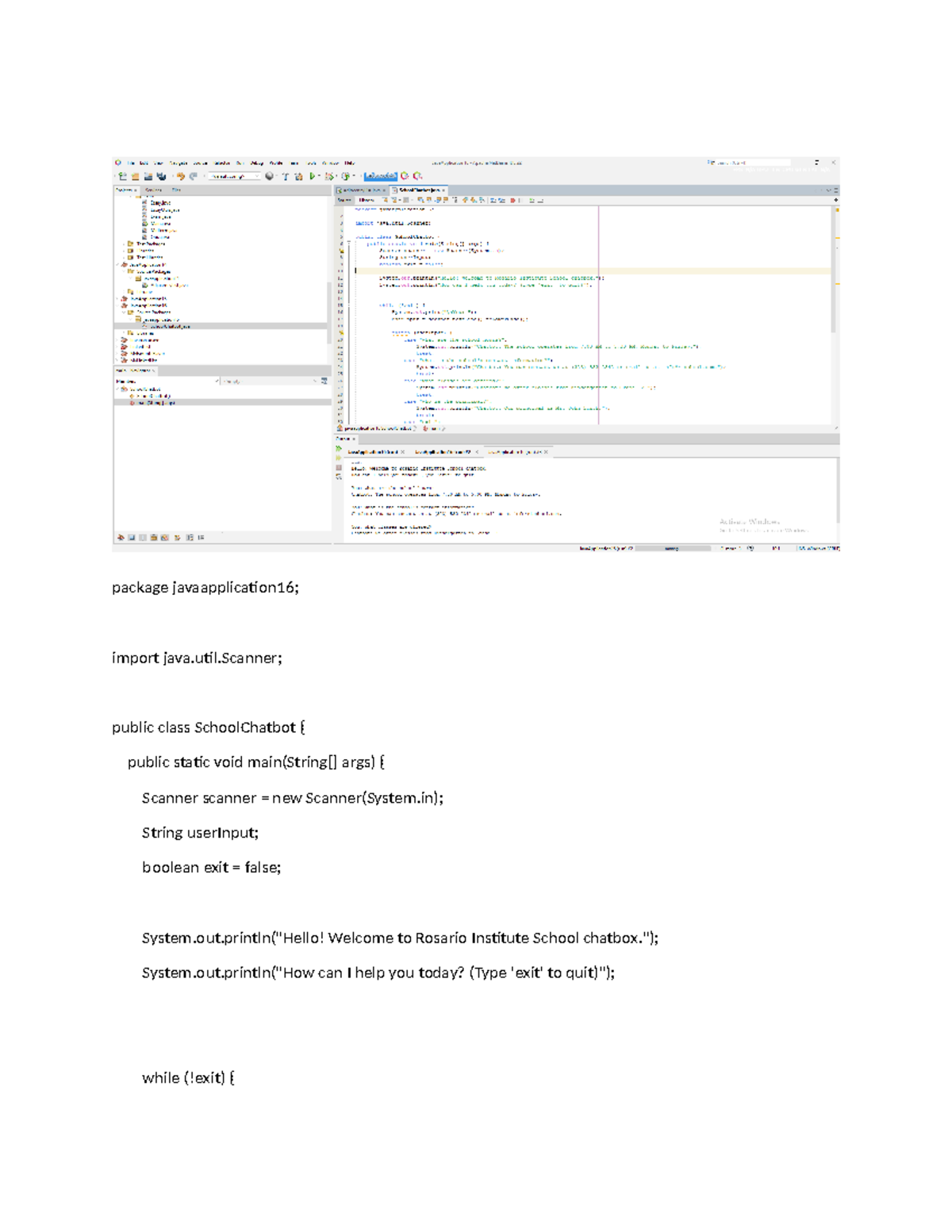 1111 - 01 activity 1 - package javaapplication16; import java.util ...