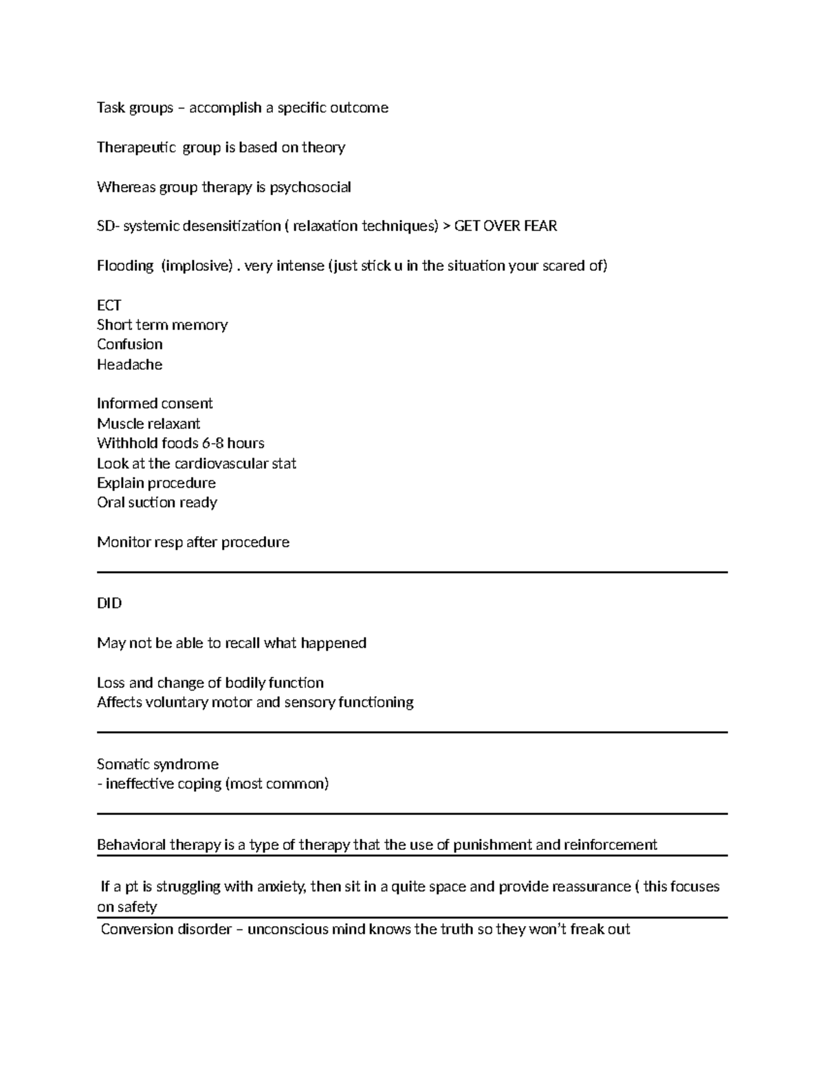 Therapeutic Group Therapy Notes: Techniques & Considerations - Studocu