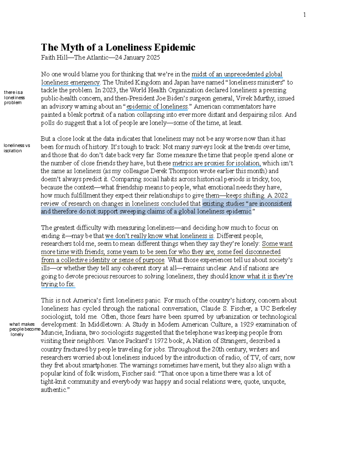 The Myth of the Loneliness Epidemic: Analyzing Social Isolation Trends ...