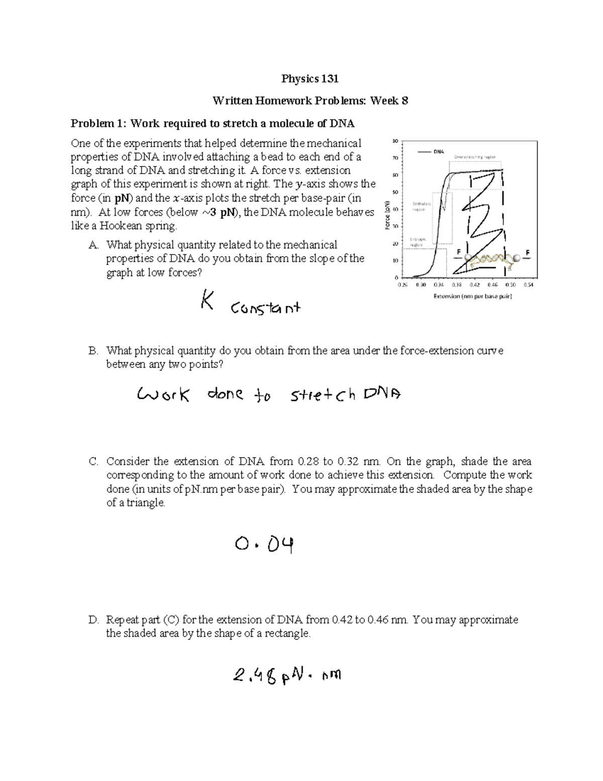 Week 8 written HW - Physics 131 Written Homework Problems: Week 8 ...