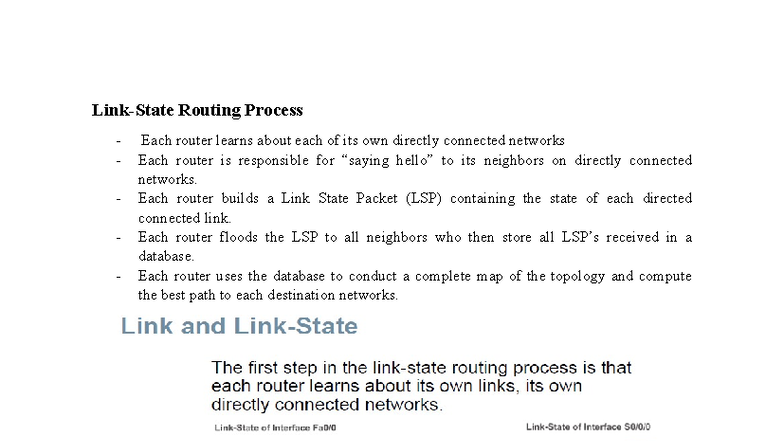 Dynamic Routing - OSPF Process Overview (8.0) - Studocu