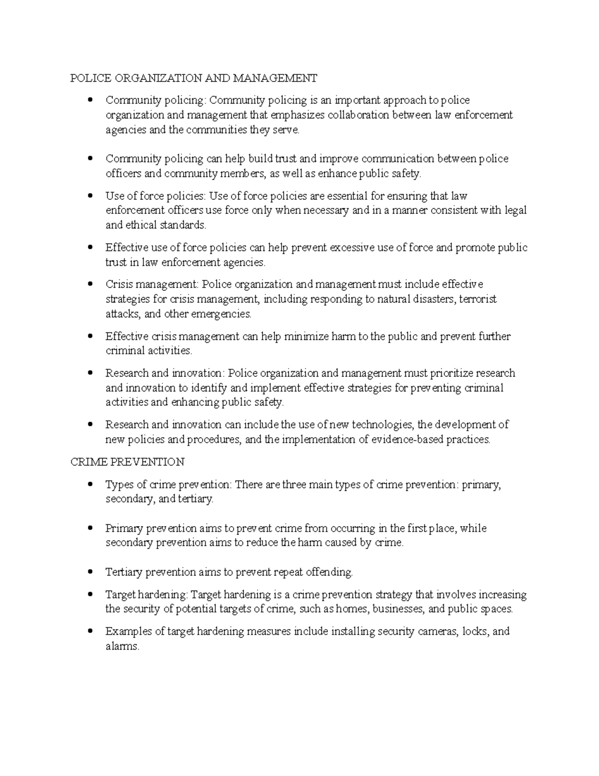 CRJ 5 - Insights on Police Management and Crime Prevention Strategies ...