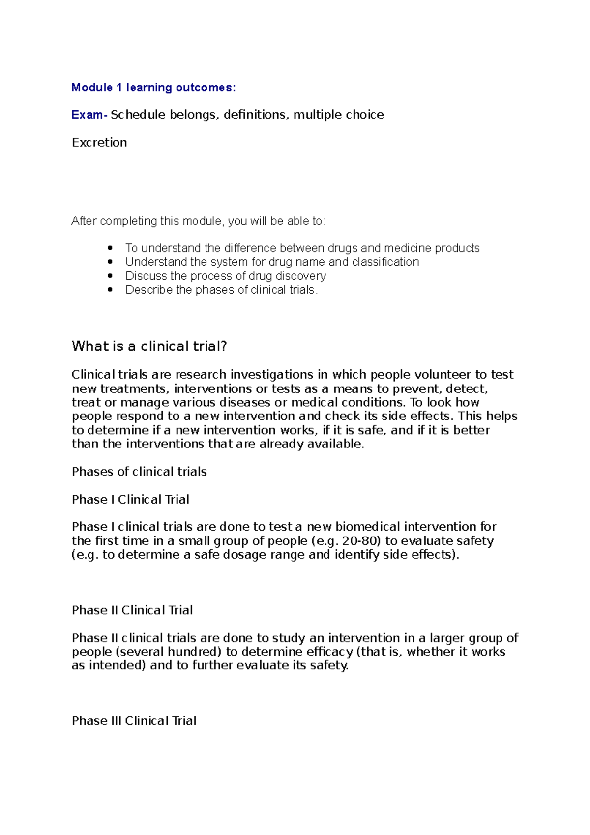 Module 1 learning outcomes - 483 - UC - Studocu