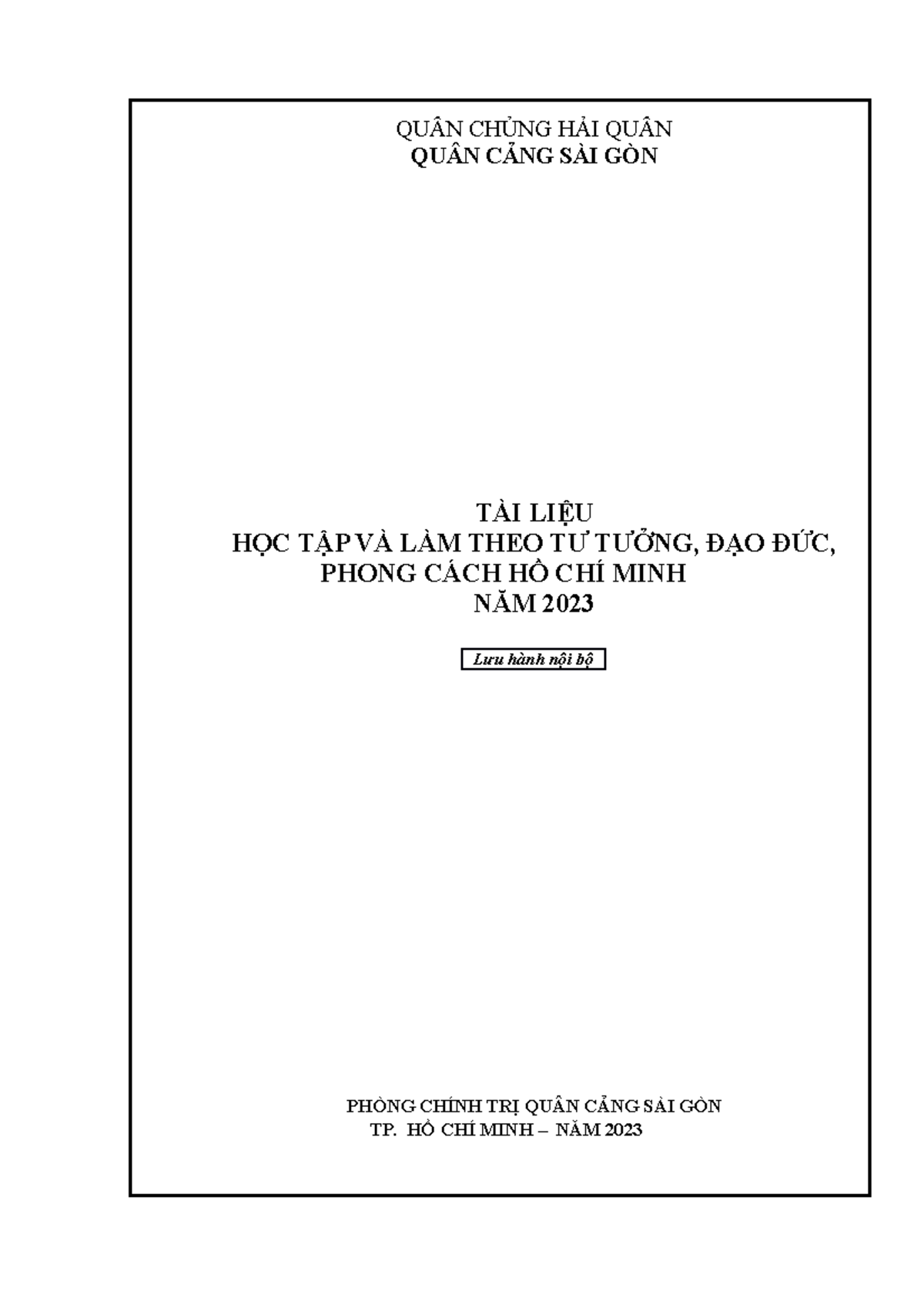 Chuyên đề: Phát huy giá trị văn hóa "Bộ đội Cụ Hồ" thời kỳ mới - Document Preview