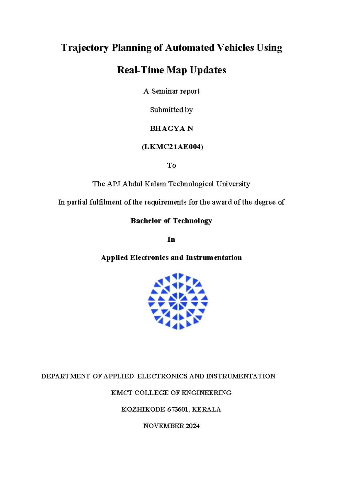 Trajectory Planning of Automated Vehicles using Real-Time Map Updates ...