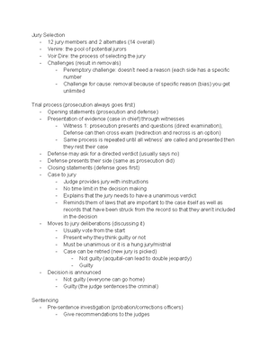 Intro to Criminal Justice Notes 2 - Equal justice - Similar to due ...