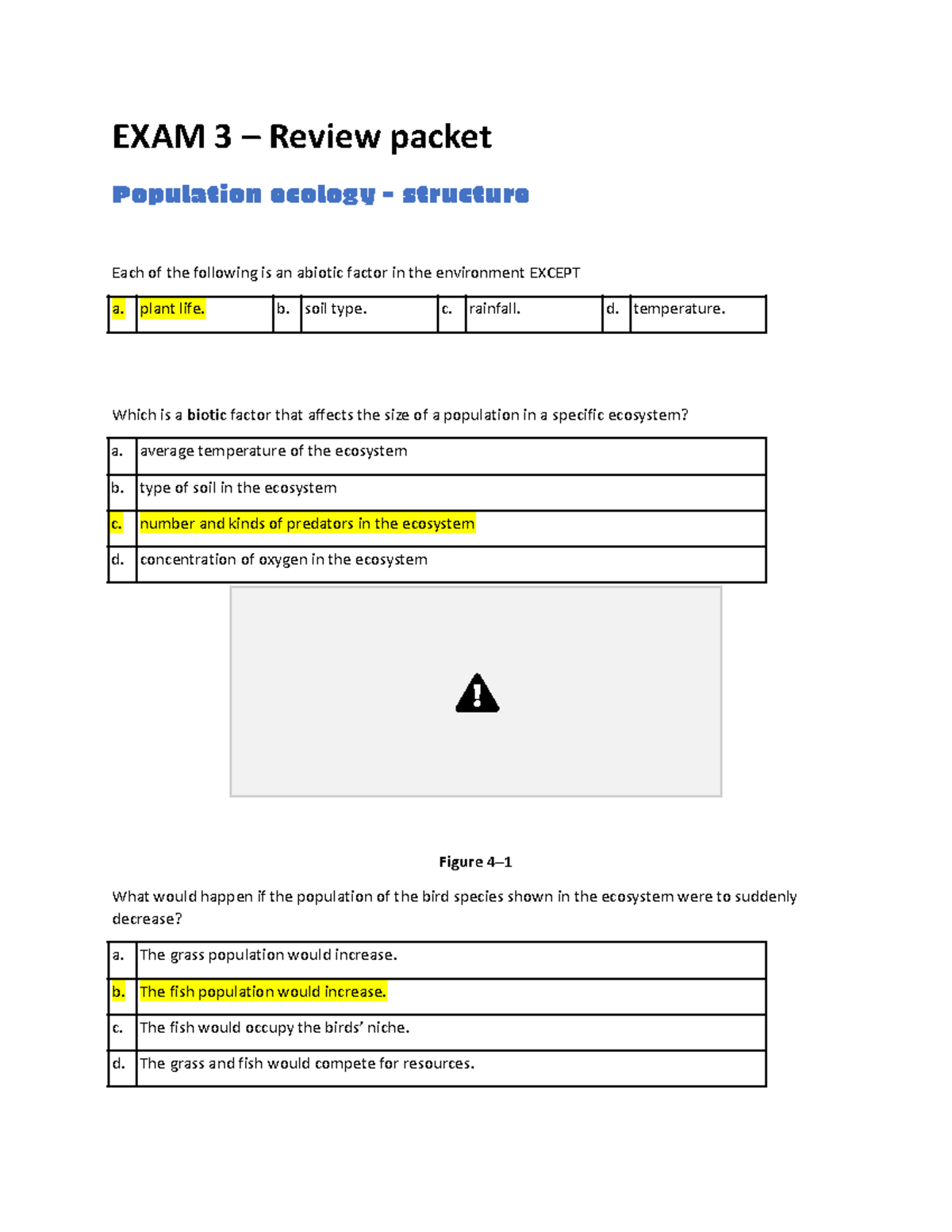 Exam 5 Study Guide: Key Concepts in Ecology & Evolution - Studocu