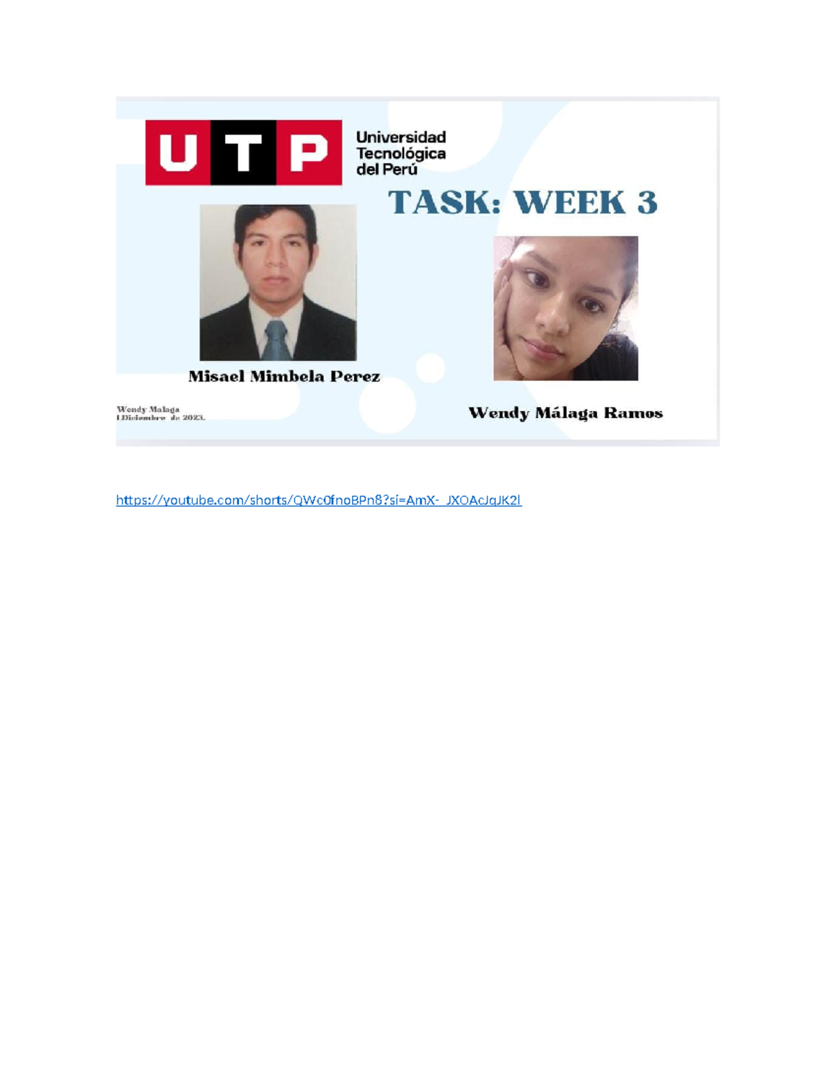Malagap 1 - Personalidad - UTP Universidad Tecnológica del Perú TASK ...