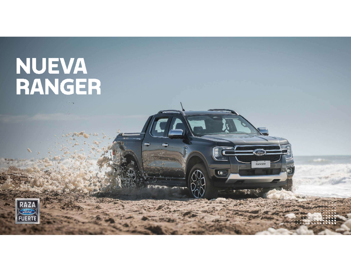 Ficha Técnica Ford Ranger: Características y Especificaciones - Studocu