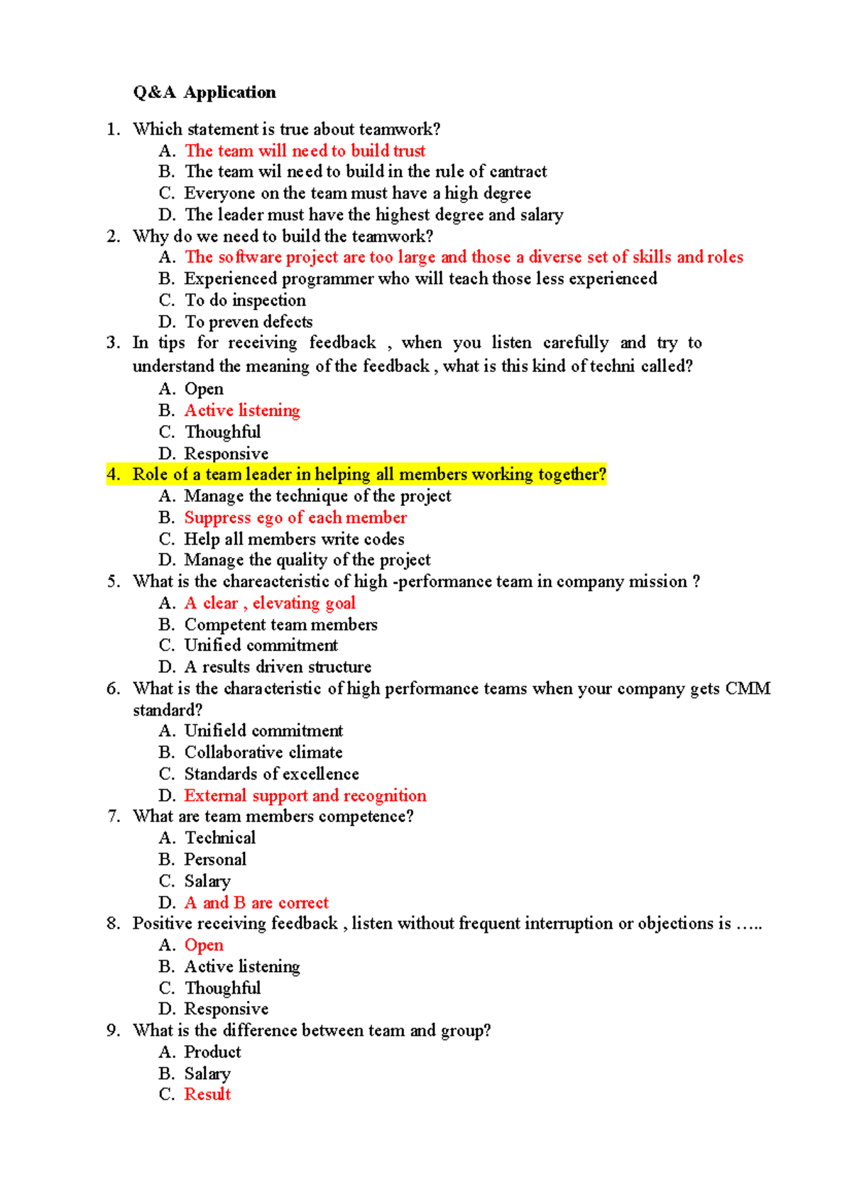 QA Application - Final Exam Study Guide for Software Development - Studocu