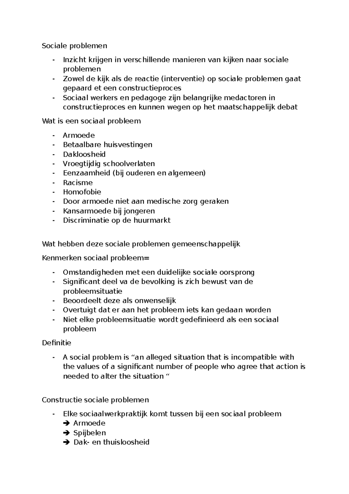 Werkcollege 23-10-25: Inzicht in Sociale Problemen en Interventies ...