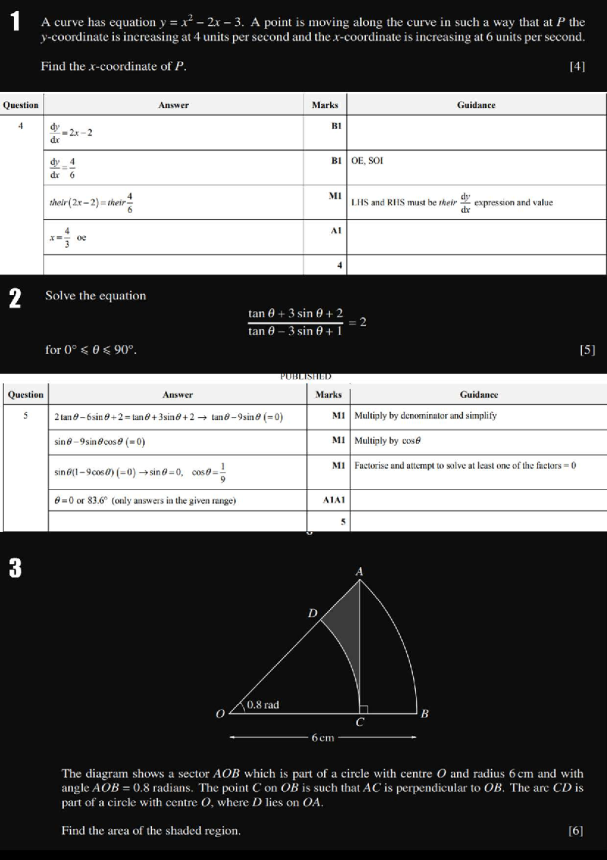 2020 Paper Selective Questions: Curve Analysis and Geometry Problems ...