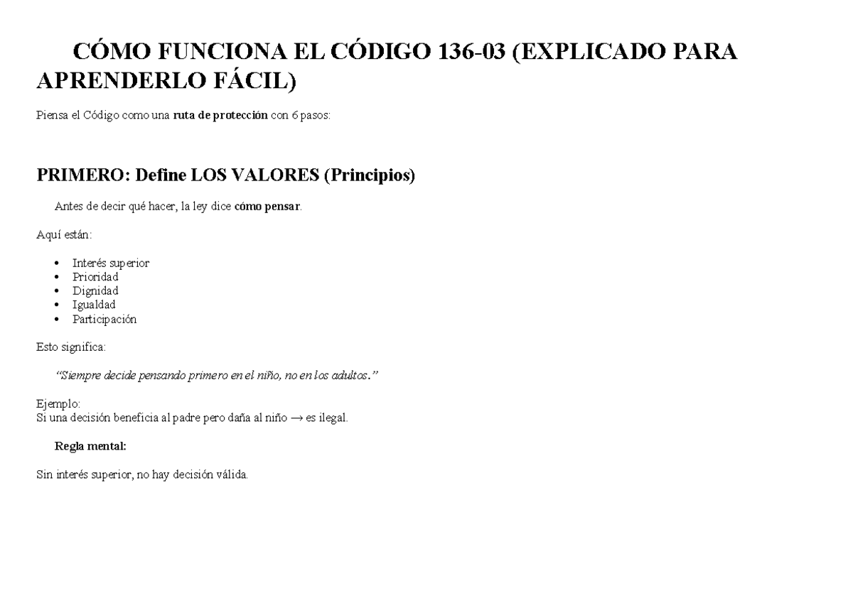 CÓMO FUNCIONA EL CÓDIGO 136: GUÍA PARA APRENDER SUS PRINCIPIOS - Studocu