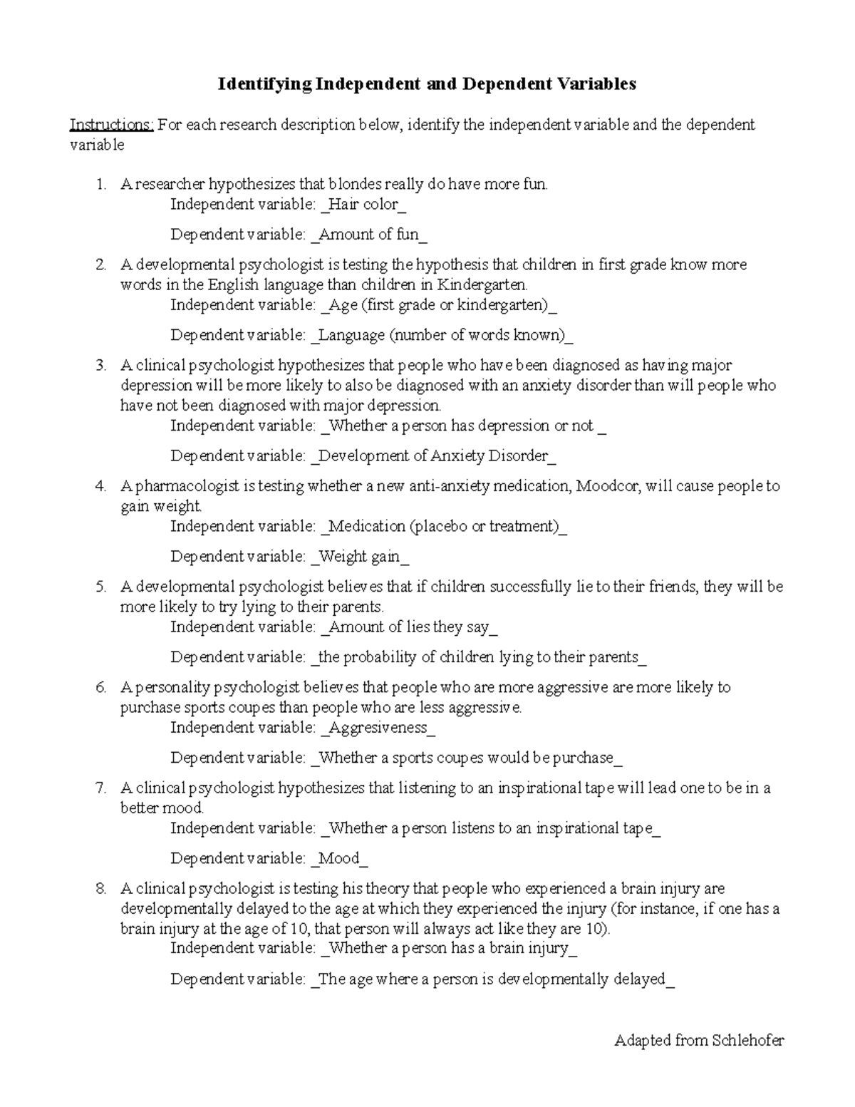 Identifying IV and DV in Research: Key Concepts and Examples - Studocu