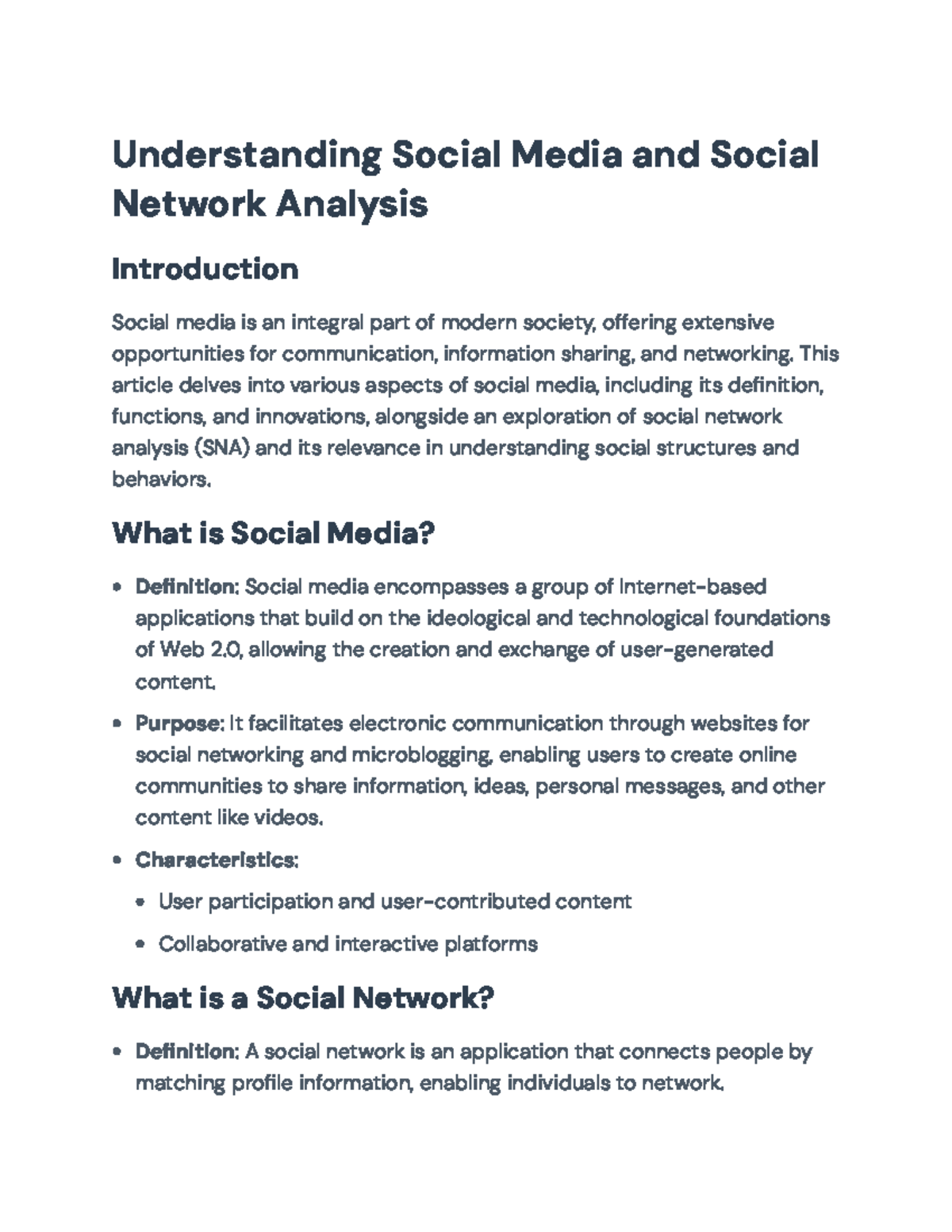 Understanding Social Media: Functions, Analysis, and Impacts ...