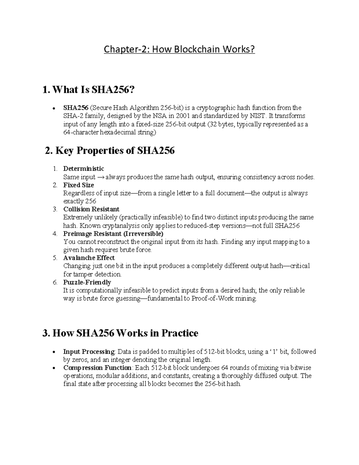 Chapter 2 Notes on Blockchain Technology (BLCK) - Studocu